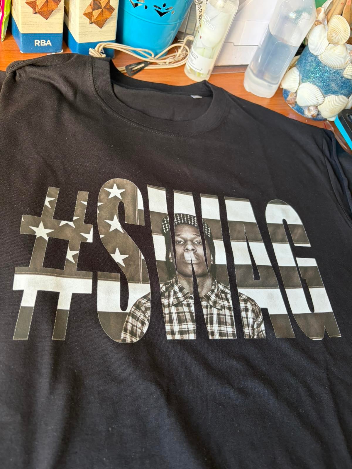 Тениски на Long Live ASAP, бели и черни тениски A.S.A.P, тениска с щампа ASAP Rocky, тениски Ейсап Роки
