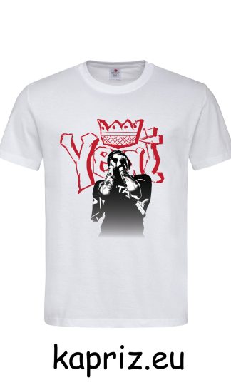 Тениски на YEAT The King, бели и черни тениски YEAT King, тениска с щампа yeat, тениски yeat