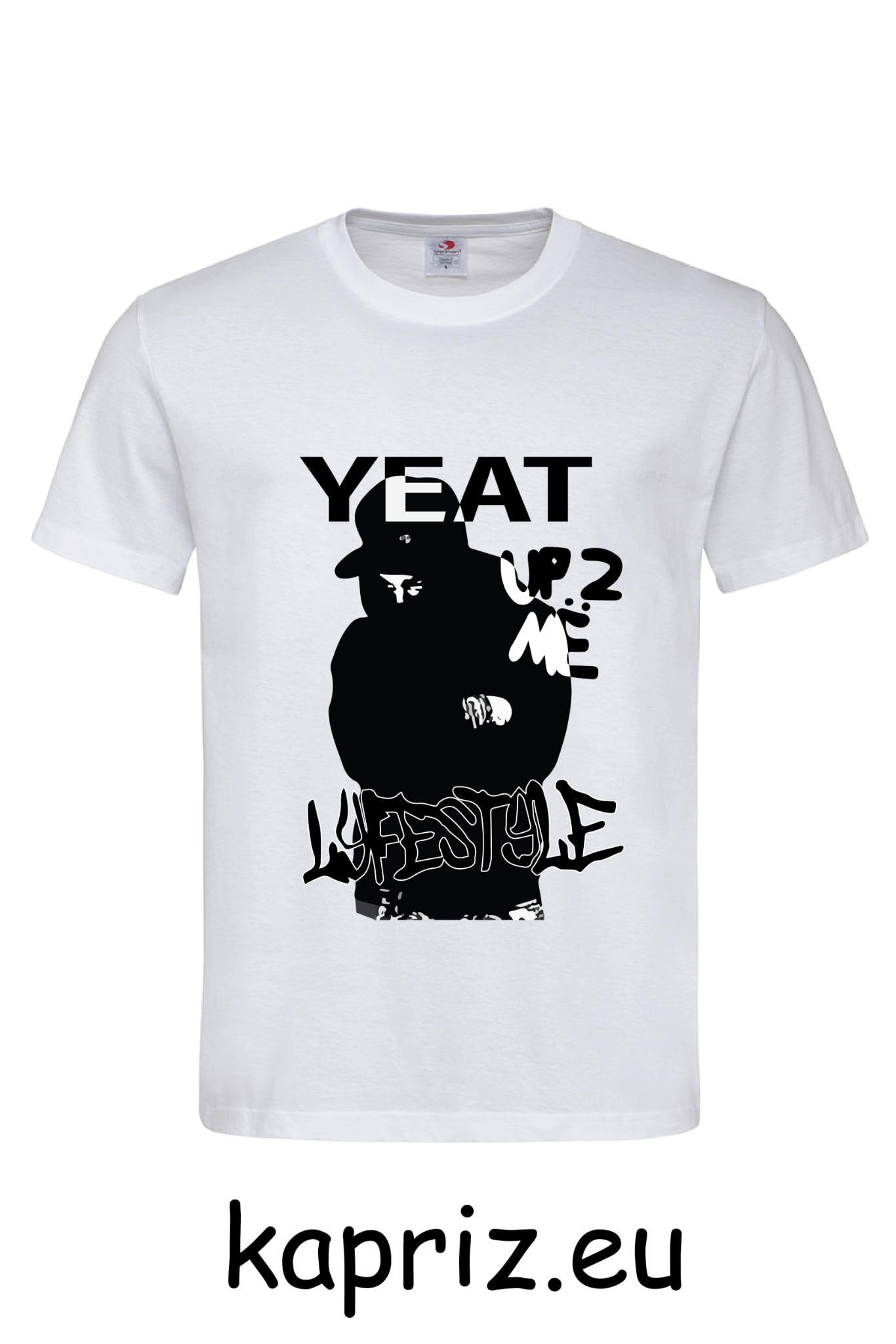 Тениски на YEAT Up 2 Me, бели и черни тениски YEAT lifestyle, тениска с щампа yeat, тениски yeat