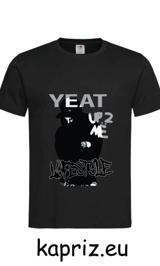 Тениски на YEAT Up 2 Me, бели и черни тениски YEAT lifestyle, тениска с щампа yeat, тениски yeat