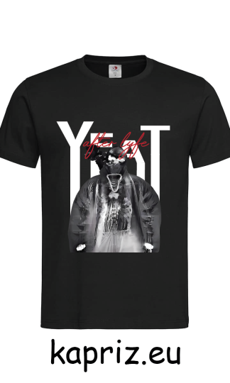 Тениски на YEAT After Lyfe album, бели и черни тениски YEAT, тениска с щампа yeat, тениски yeat