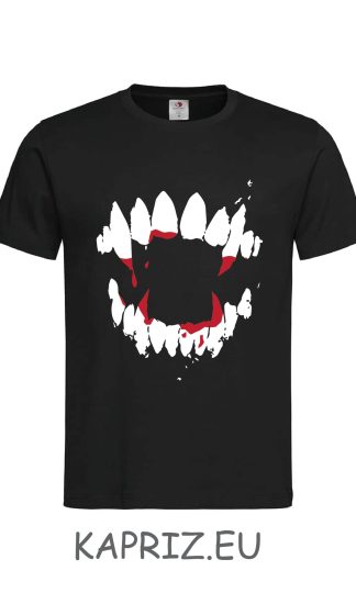 Тениски за Хелоуин Bite, бели и черни тениски за Halloween Bite, тениска с щампа за Хелоуин, Тениски за Halloween