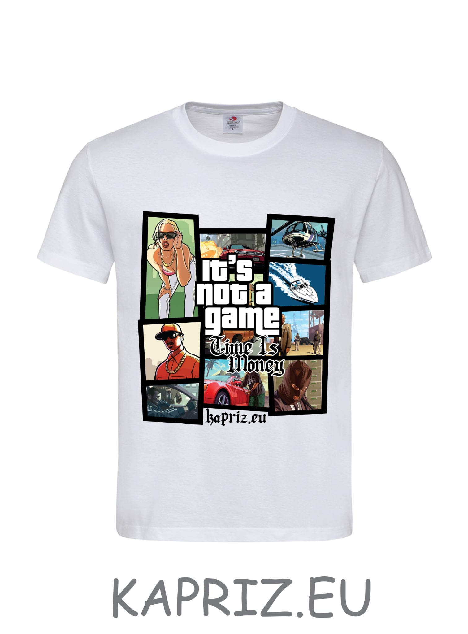 Геймърски тениски GTA, бели и черни тениски за гейминг, тениска с щампа за видеоигри ГТА, тениски GTA